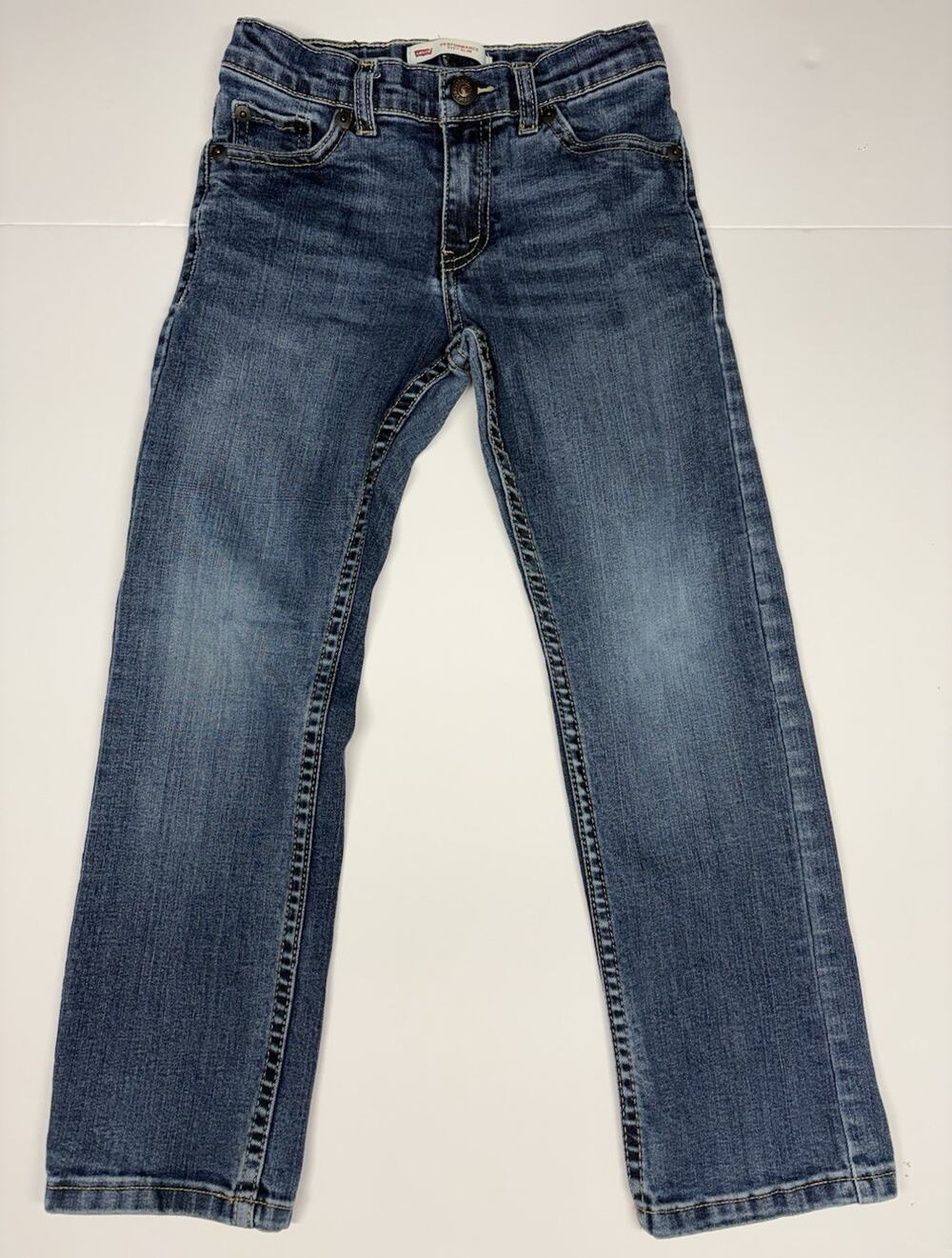 Levi’s 511 Slim Performance Boys Jeans Size 7 Regular Blue Stretch Denim